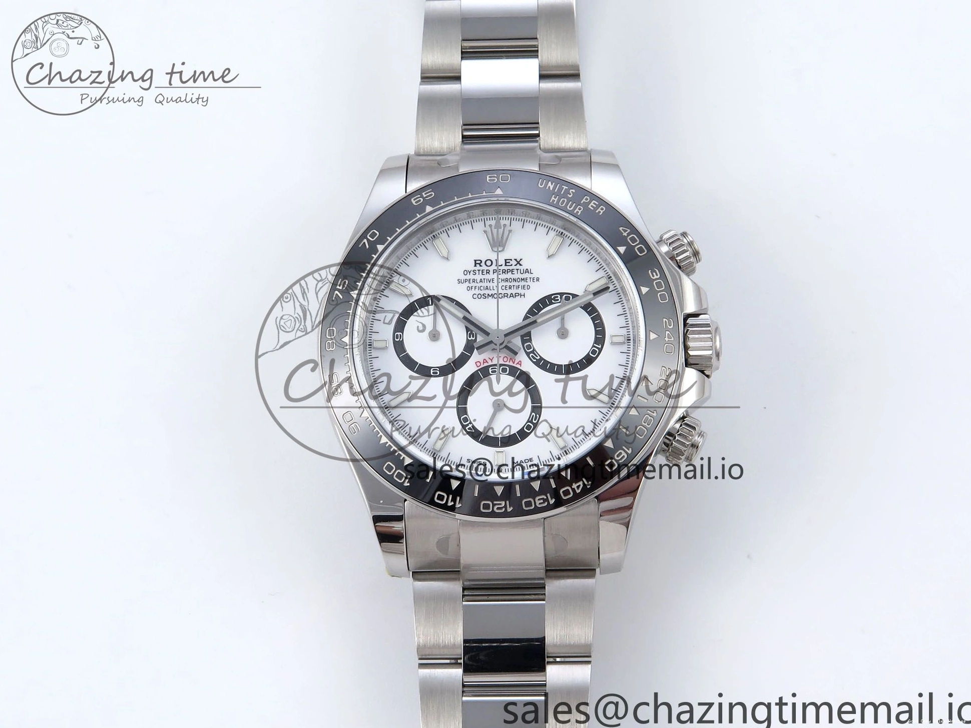 AAA Replica Watches SS White 126500 on SH Best 904L Edition 862 Daytona 1:1 Bracelet QF+ Steel Dial Reliable 1224